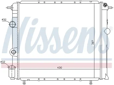 NISSENS 63887 Motor Radyatoru 7700784039