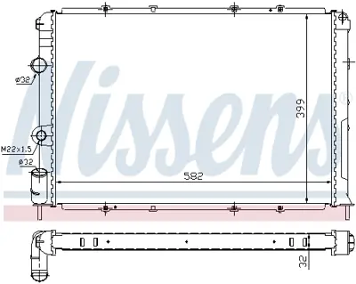 NISSENS 63938A Motor Radyatoru 7701352605