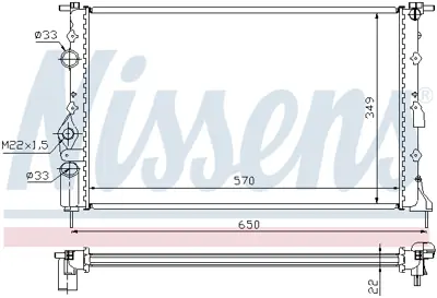 NISSENS 639391 Motor Radyatoru 7701352604