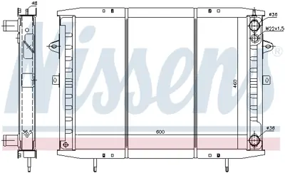 NISSENS 63952 Motor Radyatoru 5000450226