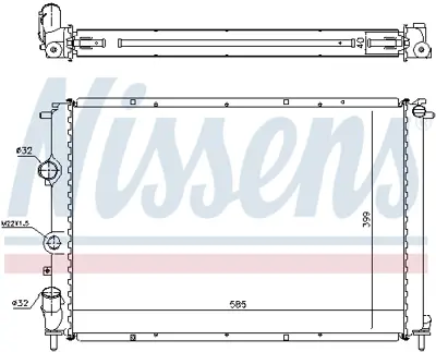 NISSENS 63977A Motor Radyatoru 7701352606