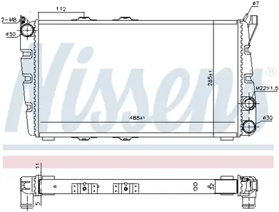 NISSENS 64010 Motor Radyatoru 113610503