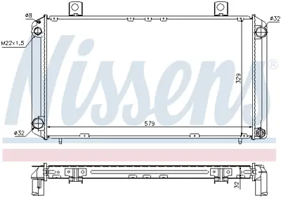 NISSENS 64059A Motor Radyatoru 9333725