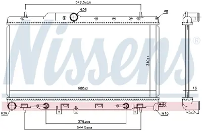 NISSENS 64123 Motor Radyatoru X4511FE112