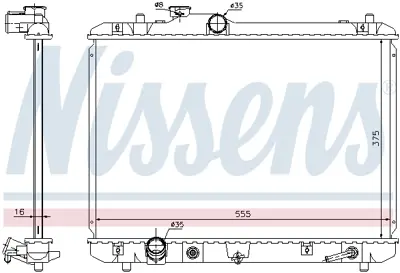 NISSENS 641755 Motor Radyatoru 1770063J30