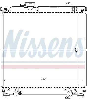 NISSENS 64181 Motor Radyatoru 1770056B12