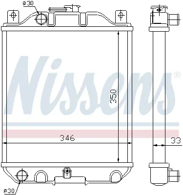 NISSENS 64183 Motor Radyatoru 1770071C01A00