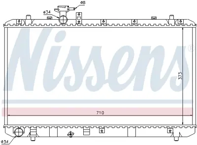 NISSENS 64197 Motor Radyatoru 71742136