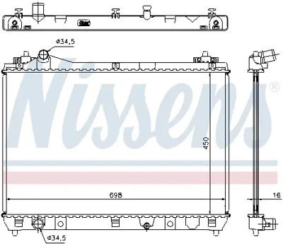 NISSENS 64200 Motor Radyatoru 1770065J20A00