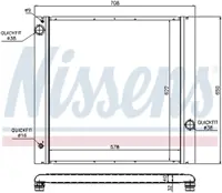 NISSENS 64314 Radyatör Komple Range Rover 05-12 4.4 V-8 Benzın PCC000850