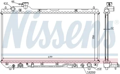 NISSENS 64630A Motor Radyatoru 164007A501