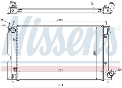 NISSENS 64647A Motor Radyatoru 164002704087