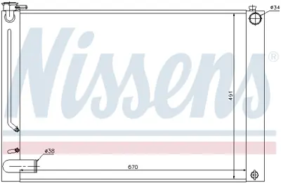 NISSENS 64660 Motor Radyatoru 