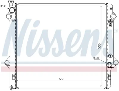 NISSENS 646806 Motor Radyatoru 1640030150