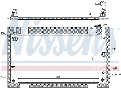 NISSENS 646809 Motor Radyatoru 1604121282