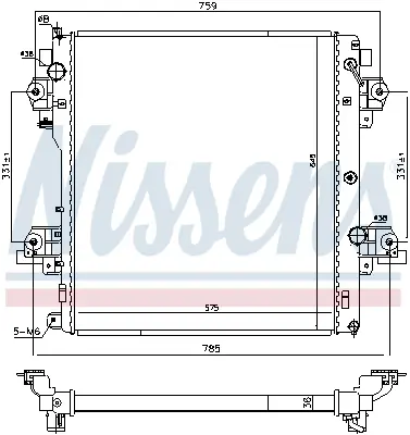 NISSENS 646824 Motor Radyatoru 1640030300