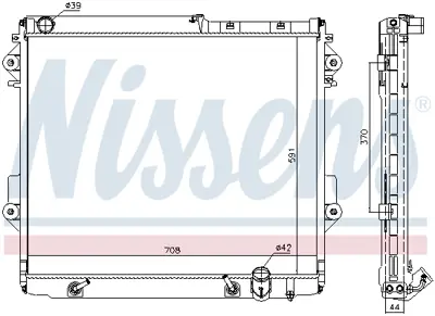 NISSENS 646826 Motor Radyatoru 1640051040