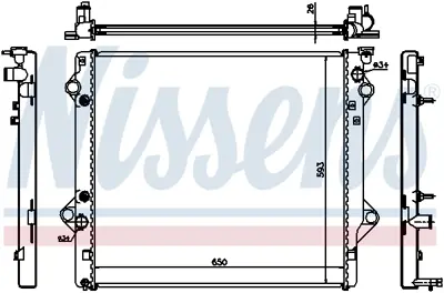 NISSENS 64684 Motor Radyatoru 1640075454