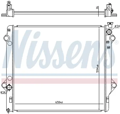 NISSENS 646863 Motor Radyatoru 1640075454