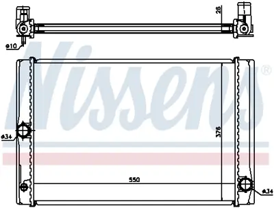 NISSENS 64691 Motor Radyatoru 164000N060