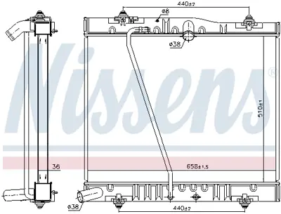 NISSENS 646916 Motor Radyatoru 1640075471