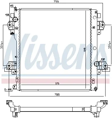 NISSENS 646917 Motor Radyatoru 1640030290