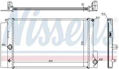 NISSENS 64692 Motor Radyatoru 1640022200