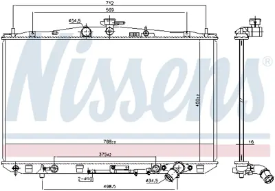 NISSENS 646936 Motor Radyatoru 