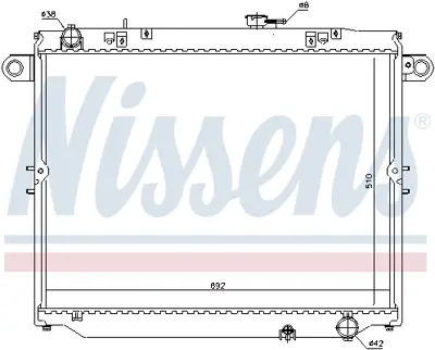 NISSENS 646937 Motor Radyatoru 1640050201