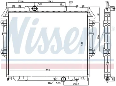 NISSENS 646939 Motor Radyatoru 164000L250