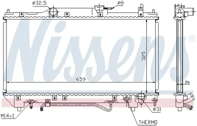 NISSENS 64784A Motor Radyatoru 1640303190