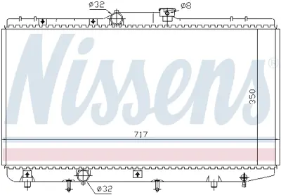 NISSENS 648321 Motor Radyatoru 1640016710