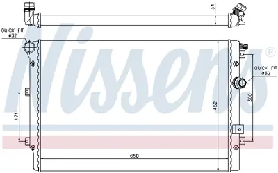 NISSENS 65015 Motor Su Radyatoru Tıguan Alhambra 1,4 Cava Cavd Ctha Cthd12> 5N0121253P