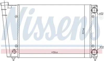 NISSENS 65090 Motor Radyatoru 321121253P