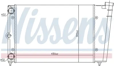 NISSENS 65100 Motor Radyatoru 171121253T