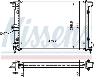 NISSENS 651631 Motor Radyatoru 171121253CJ