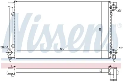 NISSENS 651741 Motor Radyatoru 353121253AL