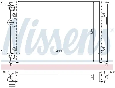 NISSENS 651851 Motor Radyatoru 6N0121253B