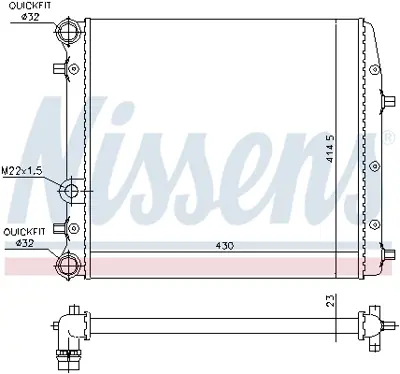 NISSENS 652691 Motor Radyatoru 6QE121253