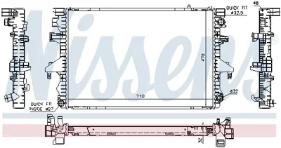 NISSENS 65283A Motor Radyatoru Transporter T5 2.5tdı Axd Axe Blj Bnz Bpc 03>09 7H0422847A