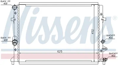 NISSENS 65295 Motor Radyatoru 1K0121251CL
