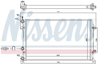 NISSENS 65321 Motor Radyatoru 5C0121251F