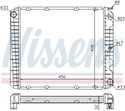 NISSENS 65545A Motor Radyatoru 8601126