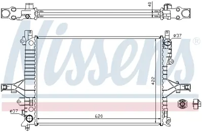 NISSENS 65557A Motor Radyatoru 8602821