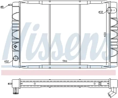 NISSENS 65610 Motor Radyatoru 8601863