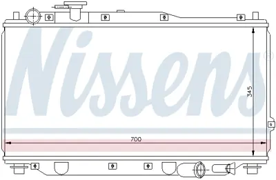 NISSENS 66604 Motor Radyatoru OK2A11520X