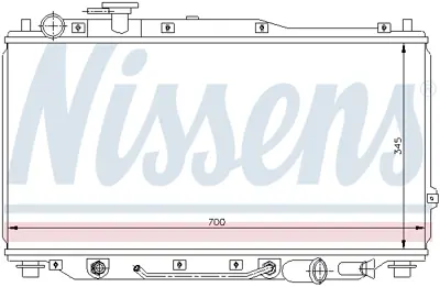 NISSENS 66605 Motor Radyatoru OK2A21520X