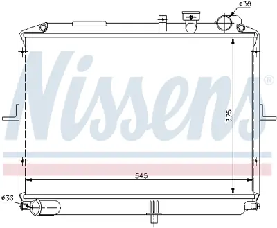 NISSENS 66611 Motor Radyatoru 72B15200