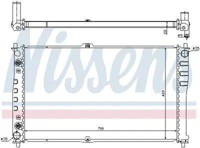 NISSENS 66619 Motor Radyatoru OK55415200D