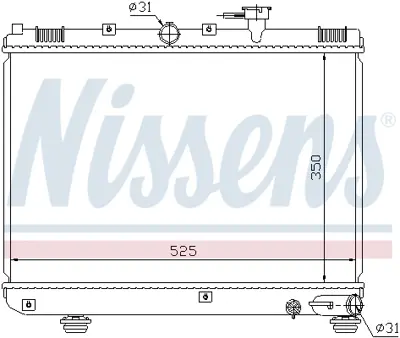 NISSENS 66624 Motor Radyatoru S0K31A15200A